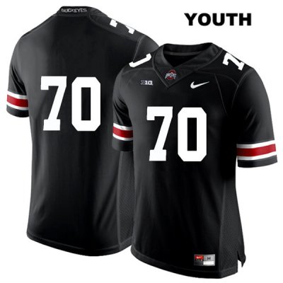 Youth NCAA Ohio State Buckeyes Noah Donald #70 College Stitched No Name Authentic Nike White Number Black Football Jersey IF20K67WH